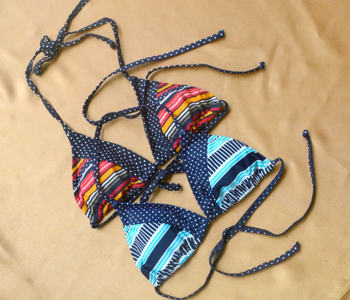 Áo bikini cộc tay châu Âu và ngực nhỏ tập hợp mẫu lady tie gợi cảm áo ba lỗ cúp áo tắm bộ bơi dài tay nữ