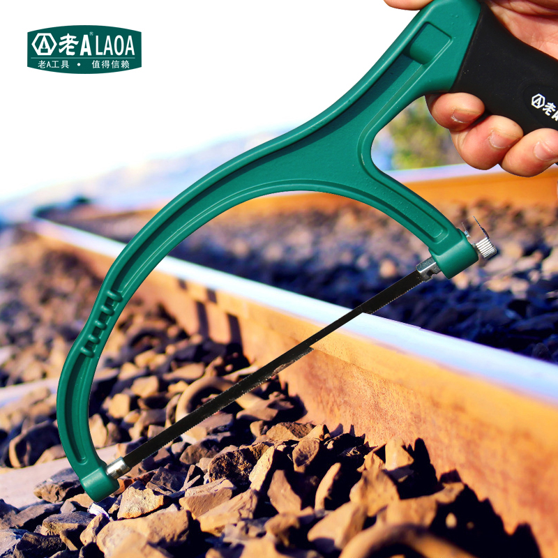 Old A mini manual saw hacksaw manual saw student model saw blade household manual saw woodworking saw saw bow frame