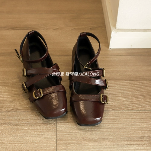 Высокая обувь, летний ремень, пряжка, подходит с юбкой, французский стиль