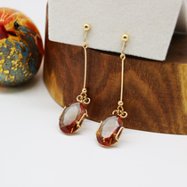 Discoloration jewel shiny brightly lit Ears Clips Pure Handmade Large Multi Color Water Aluminum Stone Mosquito Coil Surface Comfort Ear Accessories