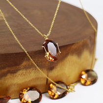 Discoloration jewel shiny brightly lit Artisanal Necklace Pure Handmade Large Multi Color Water Aluminum Stone Adjustable Necklace