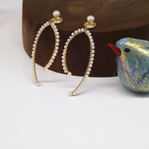 Atmosphere Simple Geometries Pearl Ear Clip CC Accessories YOGA No earbugeless Mosquito Coil Surface Comfort Ear