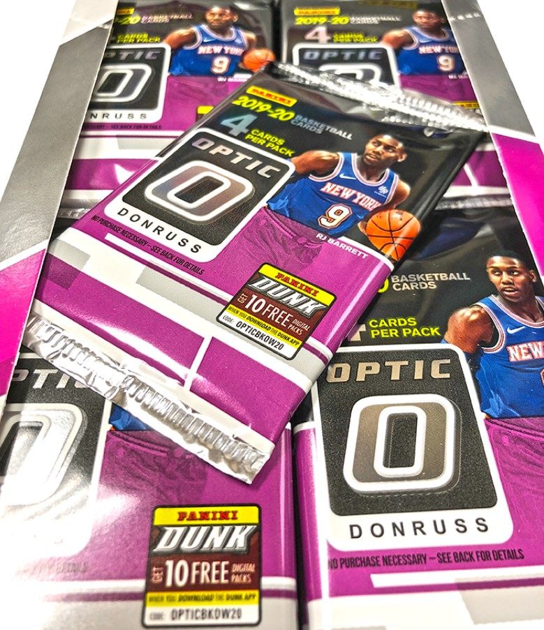 2019 20 Panini Donruss Optic Basketball Bag Card 1 Pack Single Pack