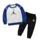 Quần áo trẻ em bằng cotton tinh khiết mùa xuân và mùa thu mới của trẻ em aj in jump man Michael Jordan hình thang màu phù hợp với quần áo len phù hợp với - Phù hợp với trẻ em