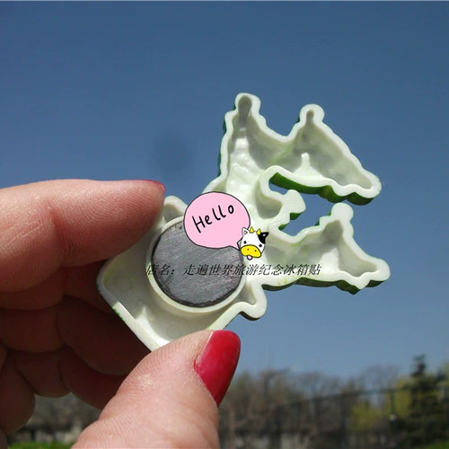 Мультяшный милый магнит на холодильник, кактус