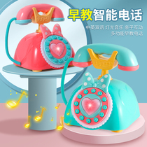 Childrens puzzle cartoon phone baby music phone toy baby cartoon simulation landline singing 2 years old