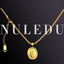 nanaz style Style Plated 18k Gold Mix Necklace Woman Retro Brief SUNFLOWER INS LUKEWARM