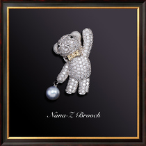 Seawater True Multitwist Pearl Brisket Brooch Chest Flowers Luxurious Atmosphere Minima Woman Upscale Accessories Small