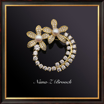 Natural pearl flowers ins Elegant Brooch Brooch Chest Flowers Lovely Day Ensemble Woman Upscale Coat Suit Accessories Drilling Pins