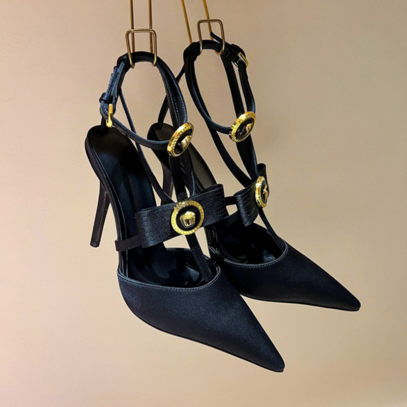 32-45 Size 2025 New Style Bow-Knot Stiletto Pointed Toe Closed-Toe Sexy Roman Strap High-Heeled Sandals for Women 32-45 Size 2025 New Style Bow-Knot Stiletto Pointed Toe Closed-Toe Sexy Roman Strap High-Heeled Sandals for Women