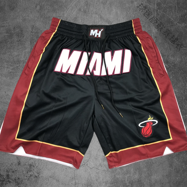 Heat Team American Shorts Magic Bulls Lakers Embroidered Men's Retro Quick-Dry Breathable Five-Point Basketball Shorts
