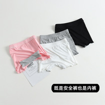 Girls crotch safety pants breathable anti-light children modal insurance pants summer baby wear four-corner three-point pants