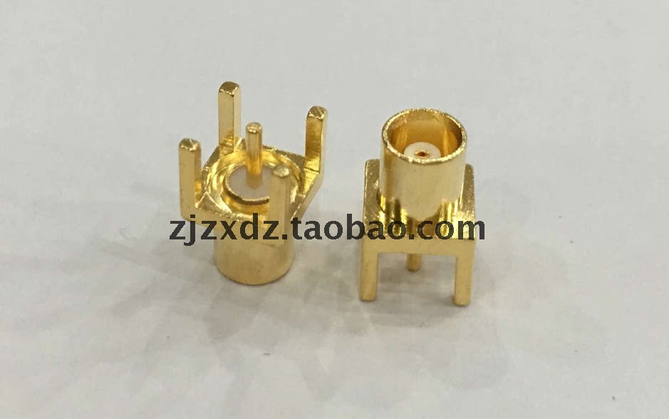 Pure copper RF socket MCX-KE KHD inline PCB board seat sub-coaxial connector