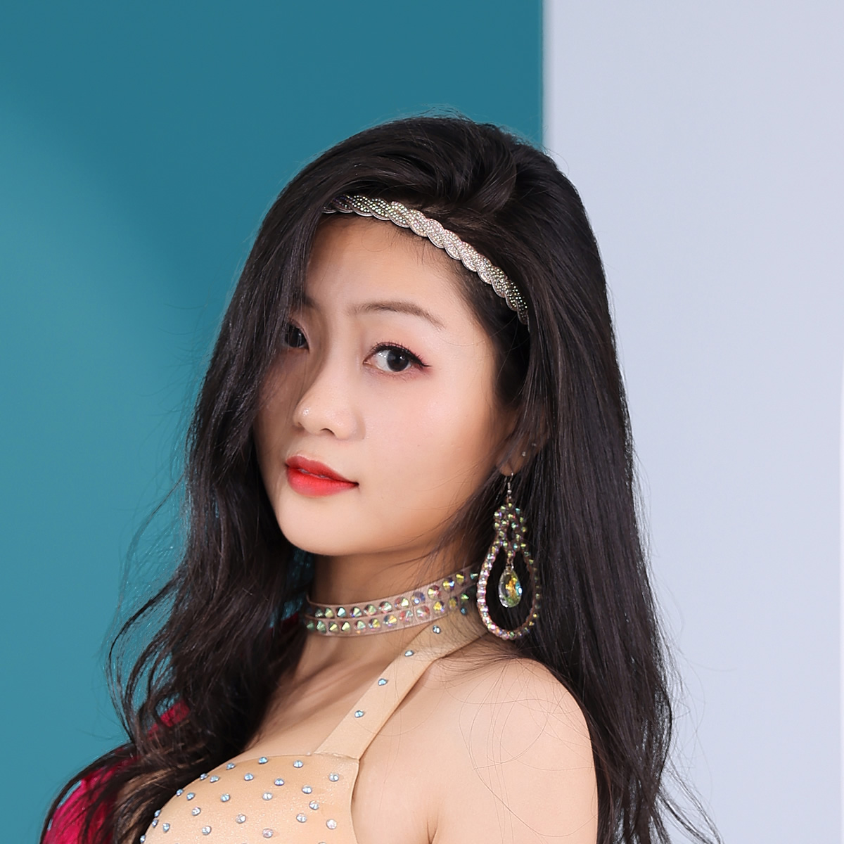 Dancer oriental dance headwear 2021 new belly leather dance handmade accessories Exotic Forehead Hair Accessories Hair with leather fascia