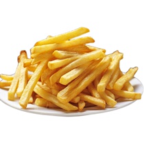 Coarse Fries Semi-finished Products Commercial Whole Boxes Frozen Large Fries Bronze Air Fryer Special Fried Frozen Foods 2kg