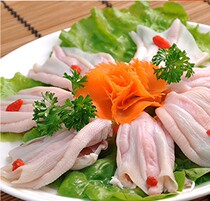 Go to Bone Duck Palm Duck stock Fresh with skin Boneless Duck Claw Duck Feet Raw Frozen Food Hot Pot Ingredients Commercial 500G