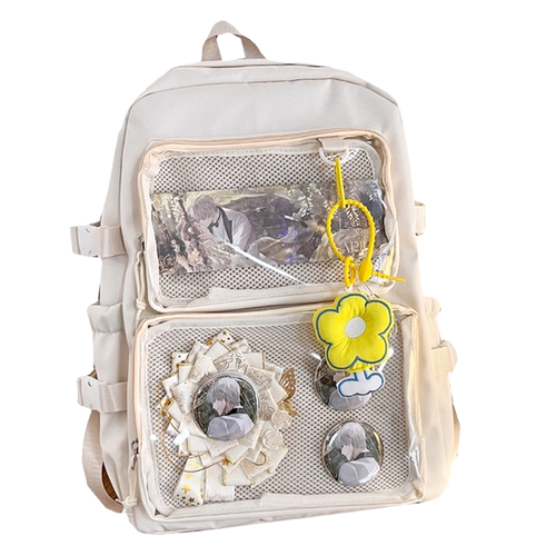 Вместительный и большой прозрачный высококачественный школьный рюкзак, надевается на плечо, простой и элегантный дизайн