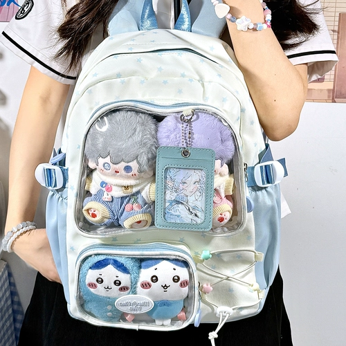 Японский милый вместительный и большой ранец, сумка через плечо, надевается на плечо, для средней школы, 15см, 10см