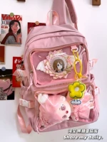 Розовый+маленький желтый цветок кулон