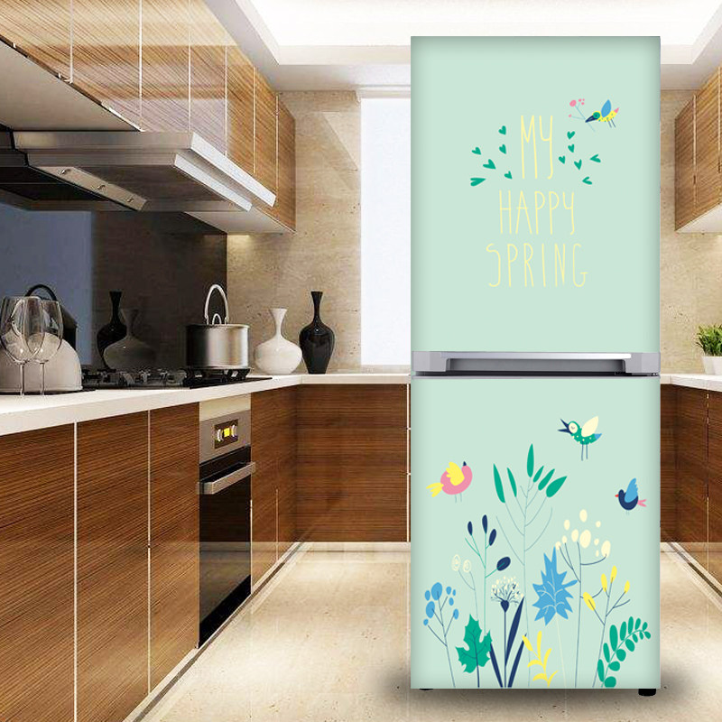 包邮定制可移除冰箱贴膜冰箱贴纸翻新贴纸冰箱贴画空调贴玻璃贴画