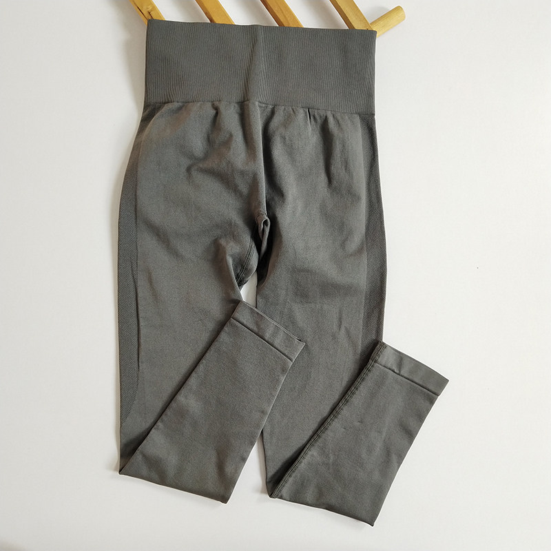 Леггинсы, быстросохнущие дышащие штаны, эластичное спортивное белье для коррекции формы бедер для тренировок для спортзала, высокая талия, в обтяжку 