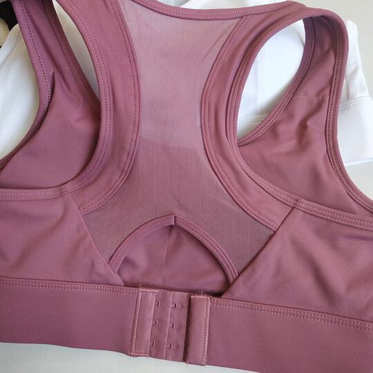 High strength ~ beautiful back mesh sports bra women's quick-drying anti-sagging push-up bra running shock-proof yoga vest