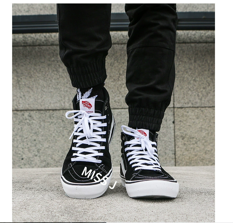 Miss Jin VANS SK8-HI PRO cổ điển cao giúp giày skate trung tính Giày nam nữ VN000VHGY28 - Dép / giày thường