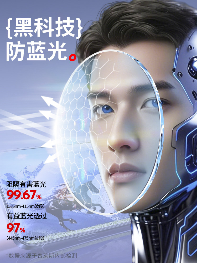 Pure Titanium Half-Frame Glasses for Men with Myopia, Customizable Prescription, Blue Light Blocking, Professional Online Photochromic Eyeglass Frames Flagship Store