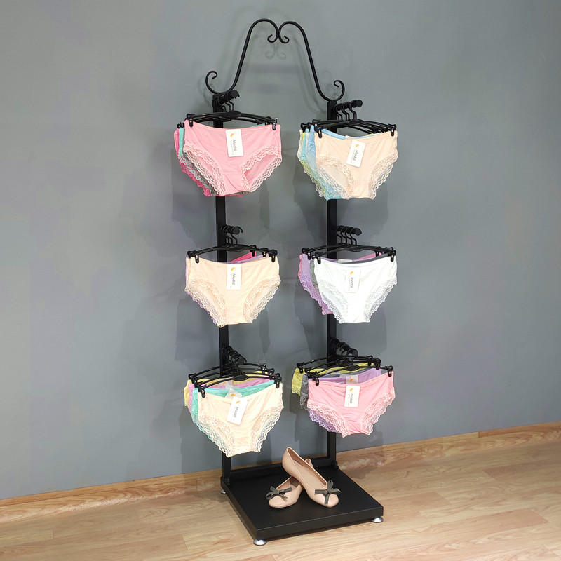 Inner hanger display rack bra panties floor to ceiling display cabinet underwear store hanging shorts against the wall multi-layer bra shelf