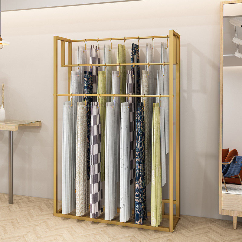 Curtain hanging card display stand Scarf stand Textile hanging sample stand Fabric sample cloth stand Home textile fabric sample exhibition stand