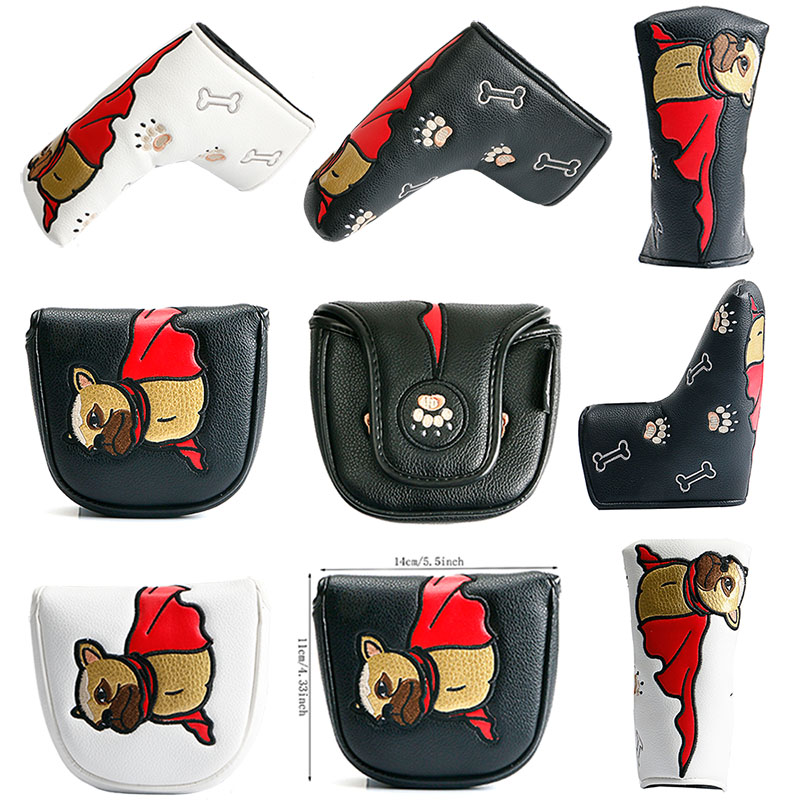 wosofe golf club cap sleeve Push sleeve bulldog pattern straight semicircular magnet closed