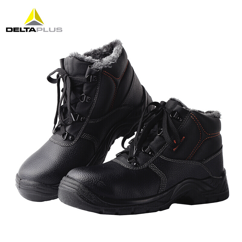 Delta 301512 anti-smashing anti-puncture wear-resistant plus velvet winter cold storage medium tube cold-proof men's and women's safety shoes cotton shoes