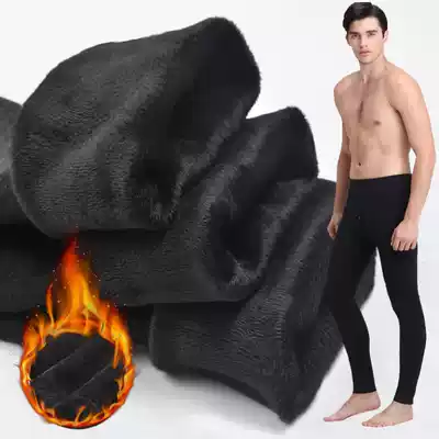 Warm pants men loose plus velvet thickened sanitary pants cotton pants men's autumn and winter elderly slim bottoming