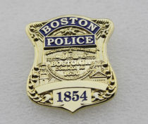 Metal badge BOSTON brooch BOSTON small chapter