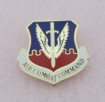 United States Air Force USAF Air Combat Command Tactical Command Metal Badge Change Clip