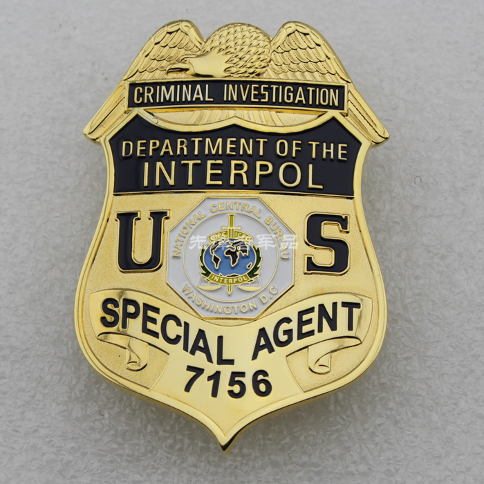 Department OF Interpol agent's badge