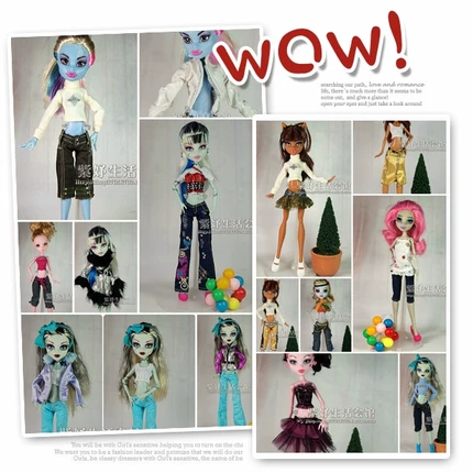 Monster High одежда одежда кукольная одежда 2 волны эльфы старшая школа монстры превосходны