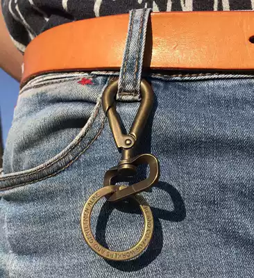 Keychain American retro Kazi old hardware classic copper keychain durable