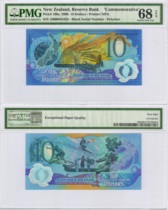 (PMG-68 points) New Zealand 2000 10 yuan (Millennium Commemorative) P-190a AB00044325