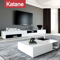 Qatani Simply Modern Tea Table TV Cabinet Painting Combined Nordic Living Room Packaging Big and Size Household Creative Furniture