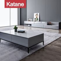 Nordic modern minimal scalable TV cabinet tea combined living room high cabinet large and small household type paint cabinet light luxury