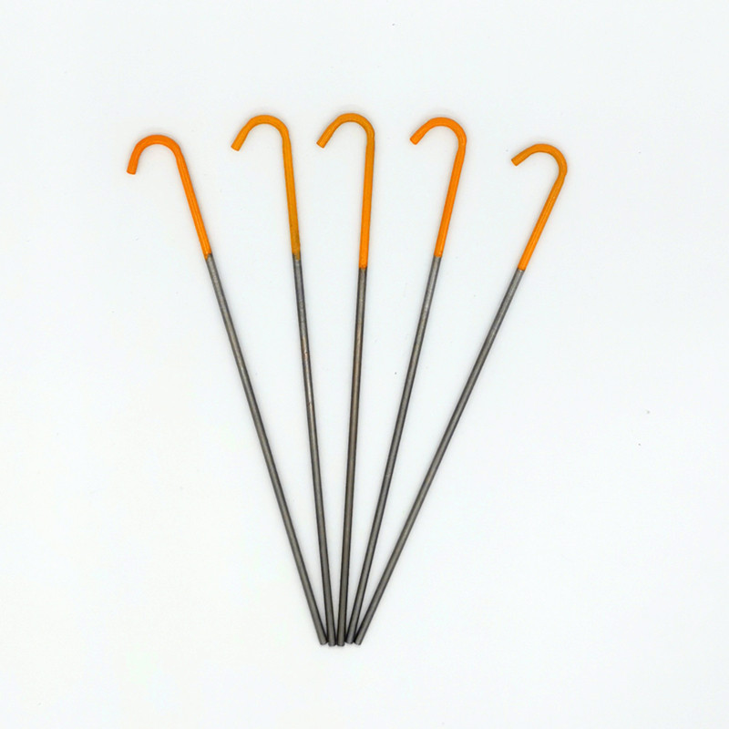 Ultra-light ground nails 2mm titanium alloy ground tent camping outdoor camping canopy fixed windproof titanium ground nails