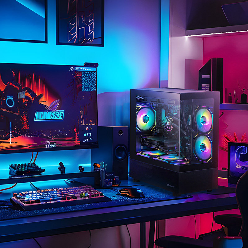 [National Subsidy 10% + Additional Tens of Billions of Subsidies] Ningguomei Computer I5 14600K/230F/245Kf/Rtx5060Ti/5070 Sea View Room Gaming Delta Design Desktop Computer