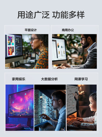 [National Subsidy 10%]Ningguo America Excellent I5 12400F/14400F/U5 225 Office Computer Host for Home Use, Gaming, Design, Assembled Complete Set, Live Streaming Desktop Computer, Brand Computer