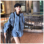 2018 đầu mùa thu mới của phụ nữ đan top Hàn Quốc phiên bản của đèn lồng lỏng tay áo màu rắn trùm đầu lười biếng gió áo len phụ nữ thời trang nữ đẹp