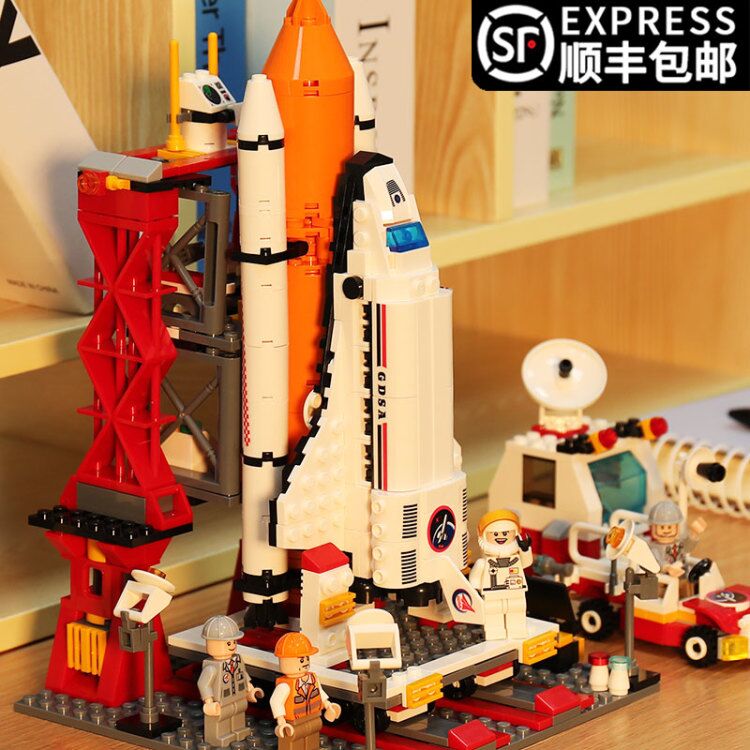 Goody Building Blocks Assemble Toys Educational Space Shuttle Series Rocket Simulation Model 6 Boys 8 Birthday Gift