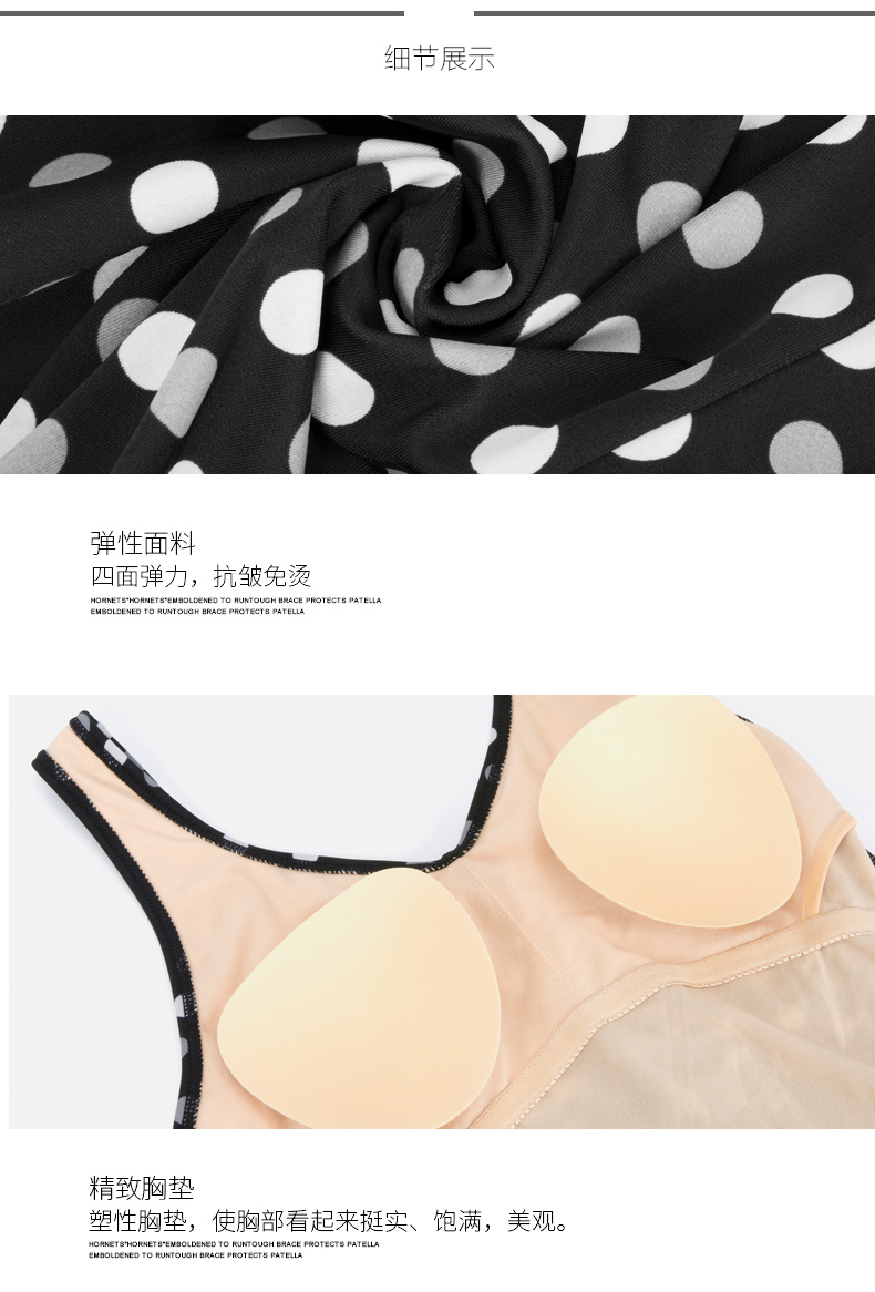 Đồ bơi Li Ning Bà Xiêm phẳng góc bảo thủ che bụng là gầy cỡ lớn ngực nhỏ tụ tập áo tắm nóng bỏng - Bộ đồ bơi One Piece đồ bơi liền thân váy