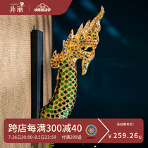 Southeast Asian style hotel wall decoration living room entrance faucet wall decoration wall hanging wall decoration bar wall decoration