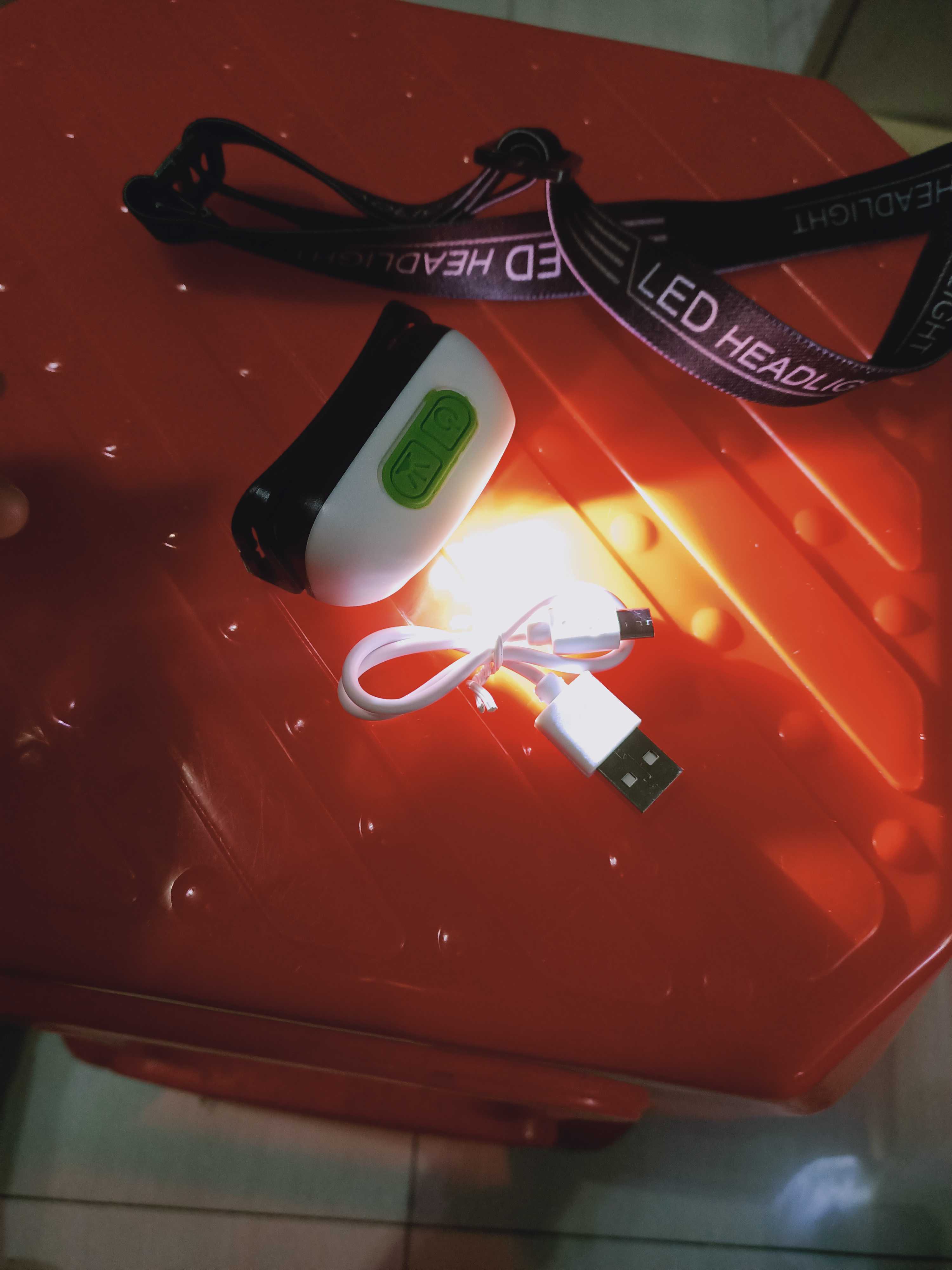 Wild Fishing Hand Sensing Head Lamp Rechargeable Clip Peak Lamp Outdoor Fishing Light