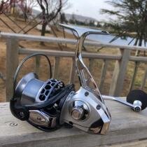 Love wave 13-axis long-cast all-metal wide-mouthed shallow-line cup fishing wheel fishing line wheel large long-range anchor fishing wheel